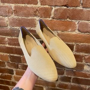 Rothy’s Chai Twill Almond Loafer New